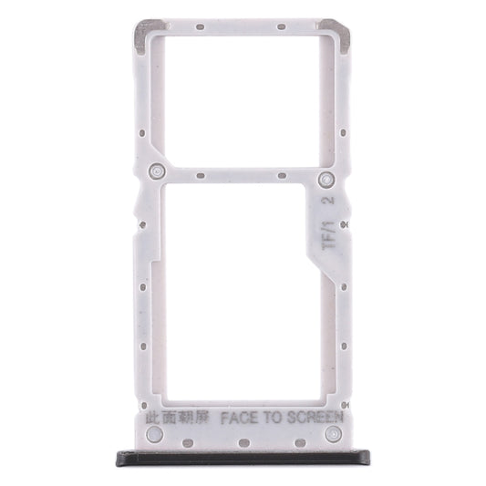 SIM Card Tray + SIM Card Tray / Micro SD Card Tray for Xiaomi Redmi Note 6 Pro (Black) - Card Tray by buy2fix | Online Shopping UK | buy2fix
