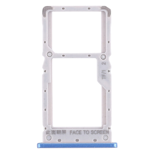 SIM Card Tray + SIM Card Tray / Micro SD Card Tray for Xiaomi Redmi Note 6 Pro (Blue) - Card Tray by buy2fix | Online Shopping UK | buy2fix