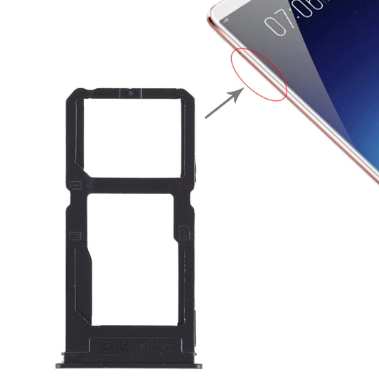 For Vivo X20 Plus SIM Card Tray + SIM Card Tray / Micro SD Card Tray (Black) - Card Tray by buy2fix | Online Shopping UK | buy2fix