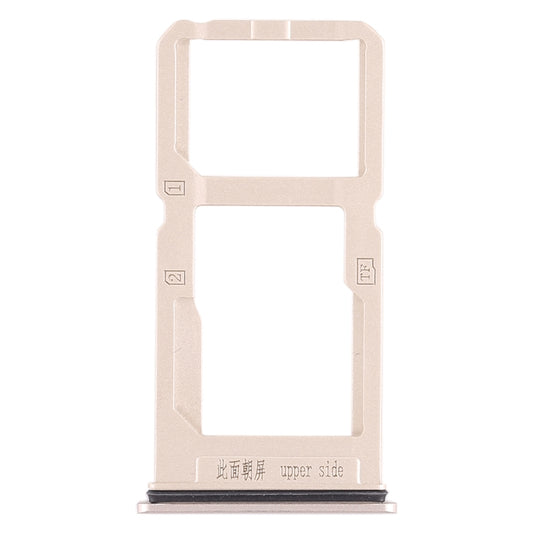 For Vivo X20 Plus SIM Card Tray + SIM Card Tray / Micro SD Card Tray (Gold) - Card Tray by buy2fix | Online Shopping UK | buy2fix