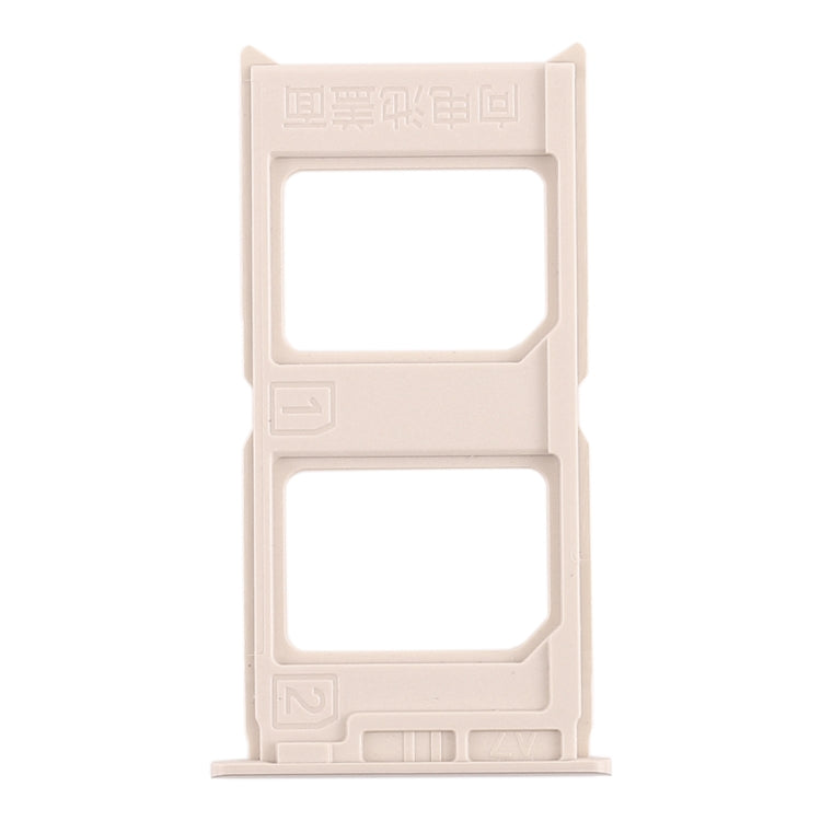 For Vivo V3 2 x SIM Card Tray (Gold) - Card Tray by buy2fix | Online Shopping UK | buy2fix