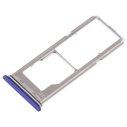 For Vivo Z1 2 x SIM Card Tray + Micro SD Card Tray (Blue) - Card Tray by buy2fix | Online Shopping UK | buy2fix