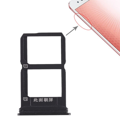 For Vivo X9s Plus 2 x SIM Card Tray (Black) - Card Tray by buy2fix | Online Shopping UK | buy2fix