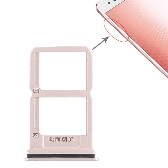 2 x plateau de carte SIM pour Vivo X9s Plus (or)