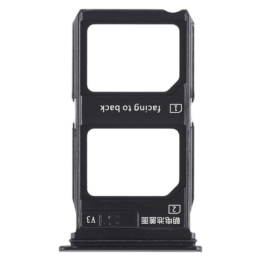 For Vivo X9 Plus 2 x SIM Card Tray (Black) - Card Tray by buy2fix | Online Shopping UK | buy2fix