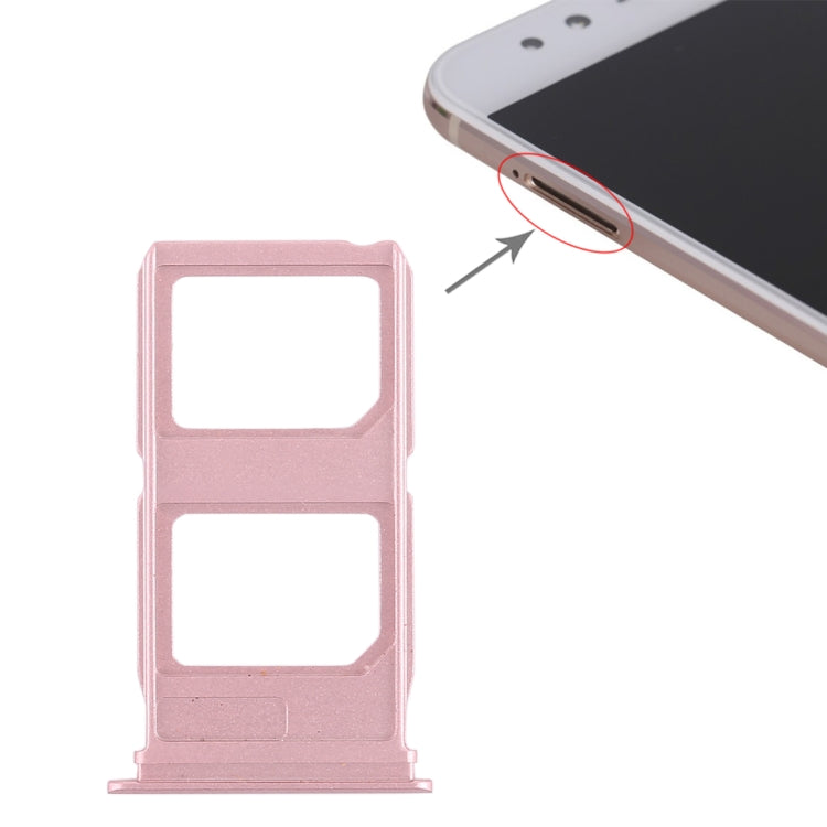 For Vivo X9 Plus 2 x SIM Card Tray (Rose Gold) - Card Tray by buy2fix | Online Shopping UK | buy2fix
