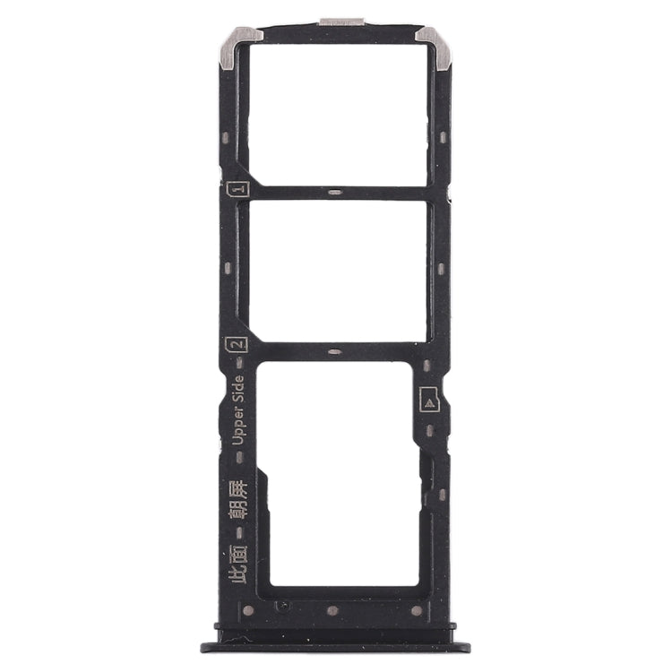 For Vivo Y71 2 x SIM Card Tray + Micro SD Card Tray (Black) - Card Tray by buy2fix | Online Shopping UK | buy2fix