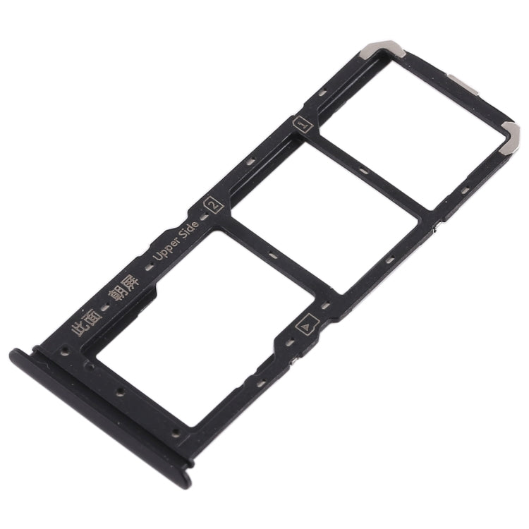 For Vivo Y71 2 x SIM Card Tray + Micro SD Card Tray (Black) - Card Tray by buy2fix | Online Shopping UK | buy2fix
