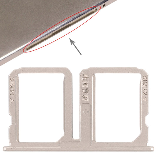 For Vivo Xplay5 2 x SIM Card Tray (Gold) - Card Tray by buy2fix | Online Shopping UK | buy2fix