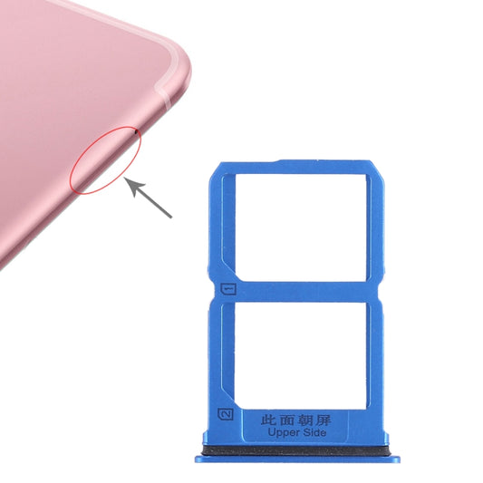 For Vivo X9s 2 x SIM Card Tray (Blue) - Card Tray by buy2fix | Online Shopping UK | buy2fix