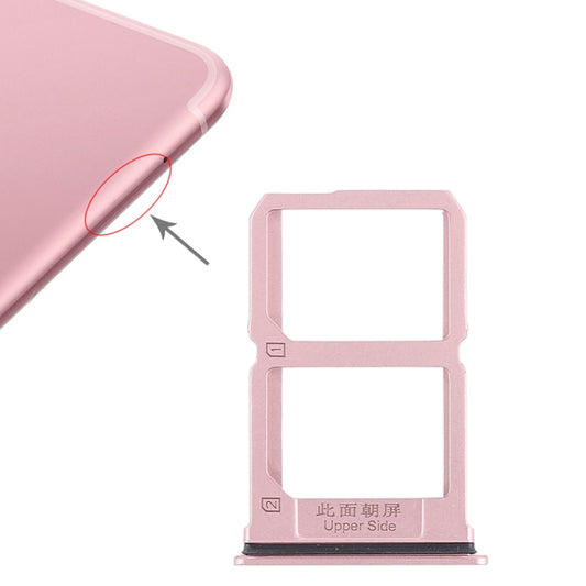 For Vivo X9s 2 x SIM Card Tray (Rose Gold) - Card Tray by buy2fix | Online Shopping UK | buy2fix