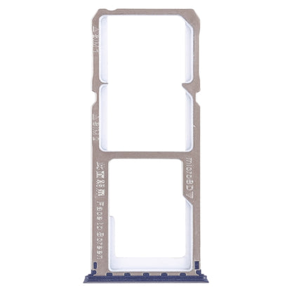 For OPPO A1 2 x SIM Card Tray + Micro SD Card Tray (Blue) - Card Tray by buy2fix | Online Shopping UK | buy2fix