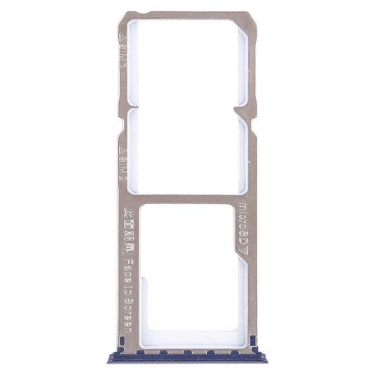 For OPPO A1 2 x SIM Card Tray + Micro SD Card Tray (Blue) - Card Tray by buy2fix | Online Shopping UK | buy2fix