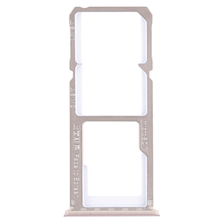 For OPPO A1 2 x SIM Card Tray + Micro SD Card Tray (Rose Gold) - Card Tray by buy2fix | Online Shopping UK | buy2fix