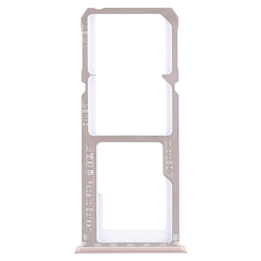 For OPPO A1 2 x SIM Card Tray + Micro SD Card Tray (Rose Gold) - Card Tray by buy2fix | Online Shopping UK | buy2fix