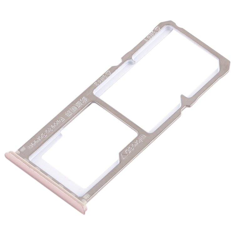 For OPPO A1 2 x SIM Card Tray + Micro SD Card Tray (Rose Gold) - Card Tray by buy2fix | Online Shopping UK | buy2fix