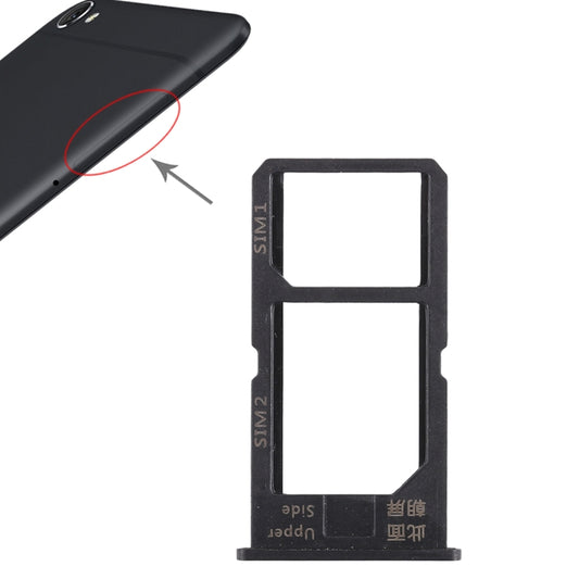 For Vivo Y55 2 x SIM Card Tray (Black) - Card Tray by buy2fix | Online Shopping UK | buy2fix