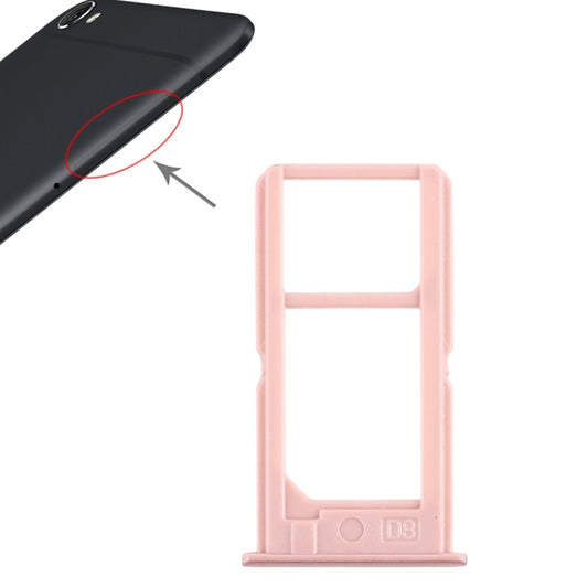 For Vivo Y55 2 x SIM Card Tray (Rose Gold) - Card Tray by buy2fix | Online Shopping UK | buy2fix