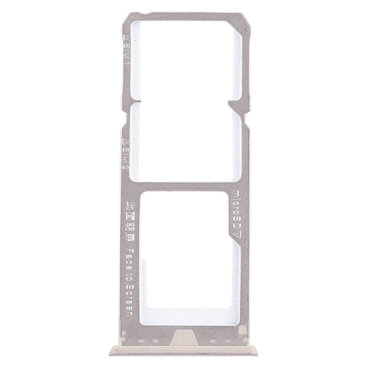 For OPPO A73 / F5 2 x SIM Card Tray + Micro SD Card Tray (Gold) - Card Tray by buy2fix | Online Shopping UK | buy2fix