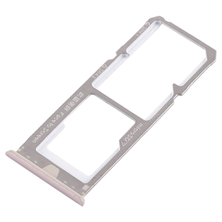 For OPPO A73 / F5 2 x SIM Card Tray + Micro SD Card Tray (Gold) - Card Tray by buy2fix | Online Shopping UK | buy2fix
