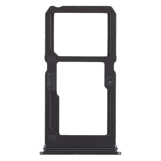 For Vivo X21i SIM Card Tray + SIM Card Tray / Micro SD Card Tray (Black) - Card Tray by buy2fix | Online Shopping UK | buy2fix