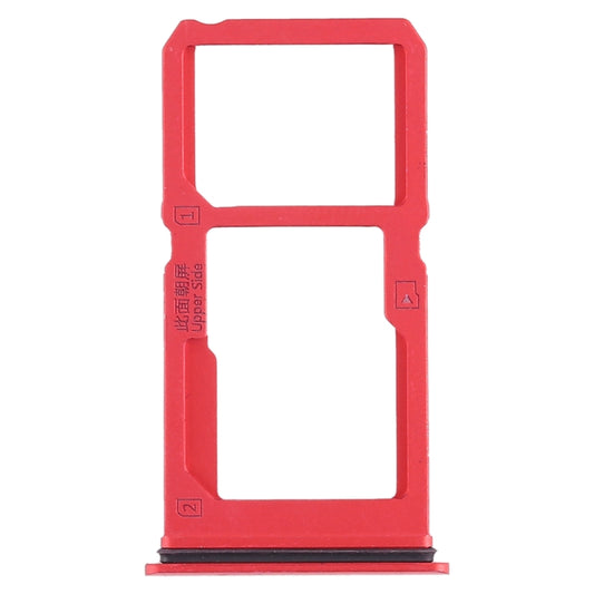 For Vivo X21i SIM Card Tray + SIM Card Tray / Micro SD Card Tray (Red) - Card Tray by buy2fix | Online Shopping UK | buy2fix