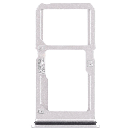 For Vivo X21i SIM Card Tray + SIM Card Tray / Micro SD Card Tray (Silver) - Card Tray by buy2fix | Online Shopping UK | buy2fix