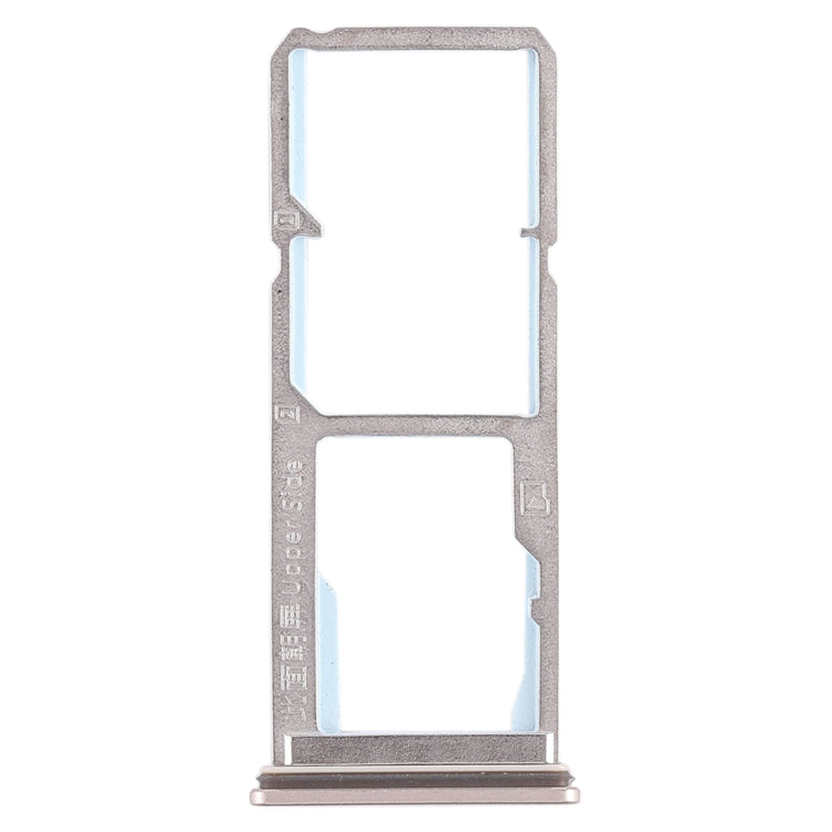 For Vivo Y69 2 x SIM Card Tray + Micro SD Card Tray (Gold) - Card Tray by buy2fix | Online Shopping UK | buy2fix