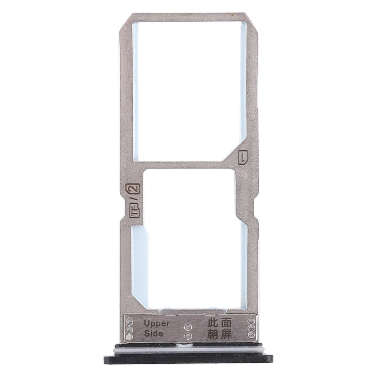 For Vivo Y67 SIM Card Tray + SIM Card Tray / Micro SD Card Tray (Black) - Card Tray by buy2fix | Online Shopping UK | buy2fix