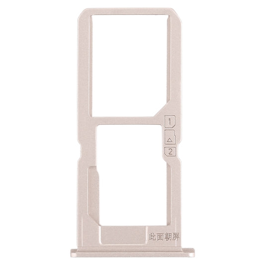 For Vivo V3Max SIM Card Tray + SIM Card Tray / Micro SD Card Tray (Gold) - Card Tray by buy2fix | Online Shopping UK | buy2fix