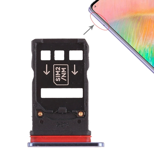 2 x Tiroir Carte SIM pour Huawei Mate 20 X (Bleu)