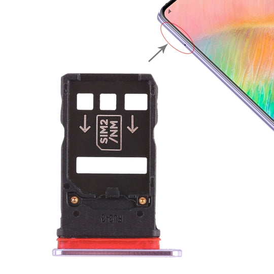 2 x Tiroir Carte SIM pour Huawei Mate 20 X (Argent)