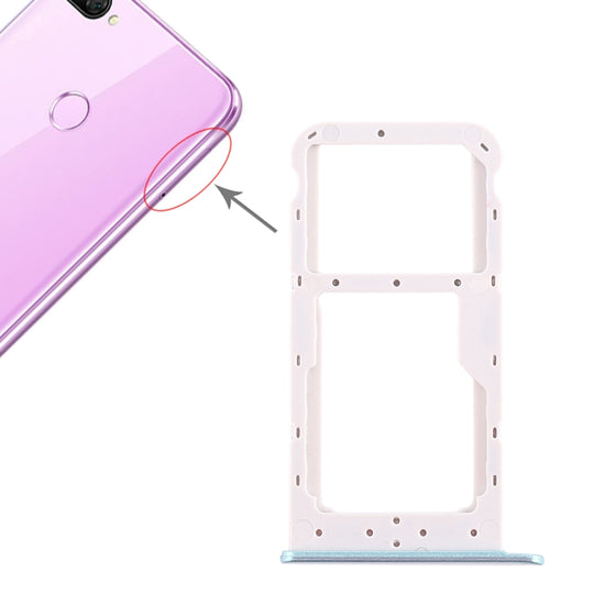 Plateau de carte SIM + plateau de carte SIM / plateau de carte Micro SD pour Huawei Honor 9i (vert)