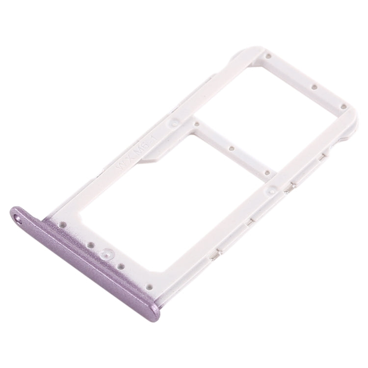 SIM Card Tray + SIM Card Tray / Micro SD Card Tray for Huawei Honor 9i (Purple) by buy2fix