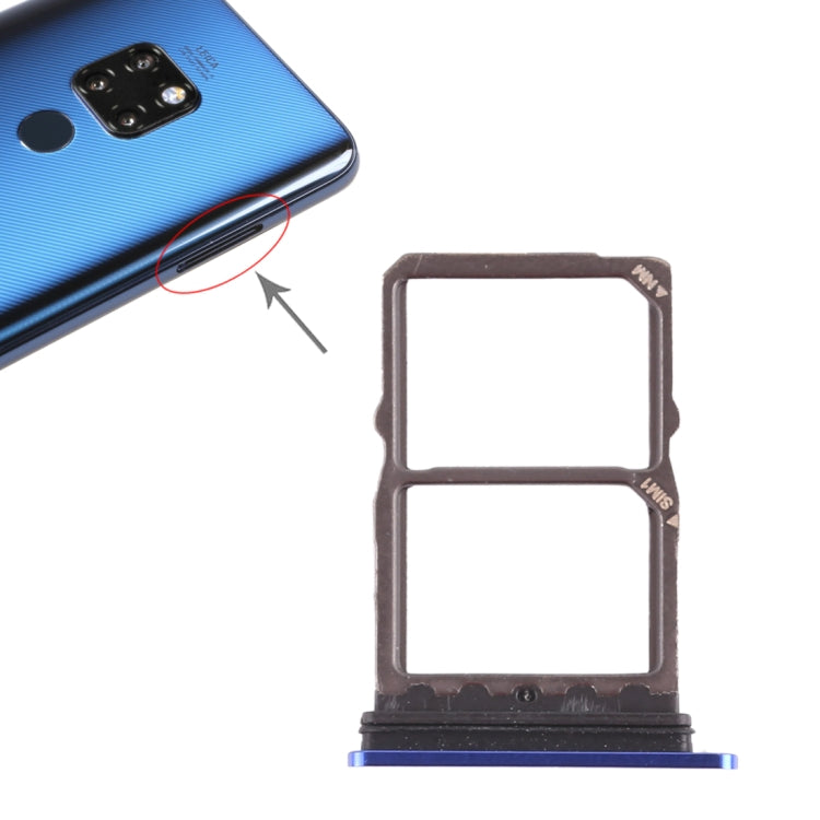 2 x SIM Card Tray for Huawei Mate 20 (Blue) by buy2fix