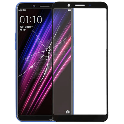 For OPPO A1 Front Screen Outer Glass Lens (Black) - Outer Glass Lens by buy2fix | Online Shopping UK | buy2fix