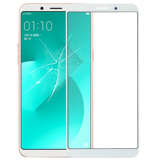 For OPPO A83 Front Screen Outer Glass Lens (White) - Outer Glass Lens by buy2fix | Online Shopping UK | buy2fix