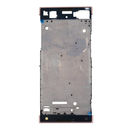 for Sony Xperia XA1 Front Housing LCD Frame Bezel Plate(Rose Gold) - Frame Bezel Plate by buy2fix | Online Shopping UK | buy2fix