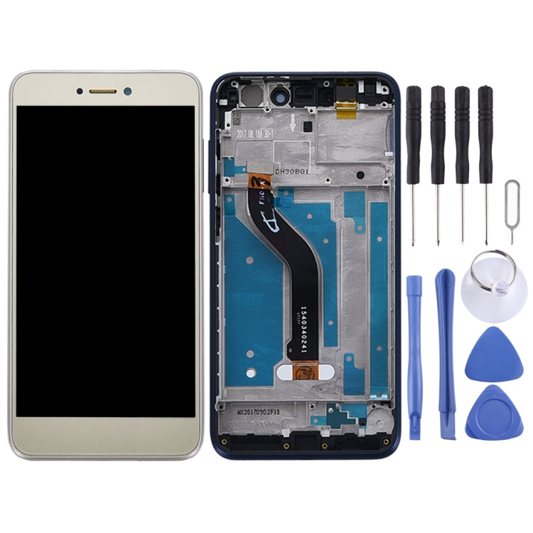 OEM LCD Screen for Huawei P8 Lite (2017) Digitizer Full Assembly with Frame (Gold) - LCD Screen by buy2fix | Online Shopping UK | buy2fix
