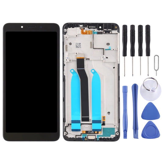 TFT LCD Screen for Xiaomi Redmi 6A / Redmi 6 Digitizer Full Assembly with Frame(Black) - LCD Screen by buy2fix | Online Shopping UK | buy2fix