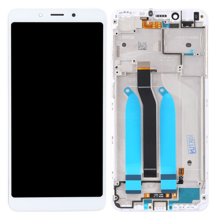 TFT LCD Screen for Xiaomi Redmi 6A / Redmi 6 Digitizer Full Assembly with Frame(White) - LCD Screen by buy2fix | Online Shopping UK | buy2fix