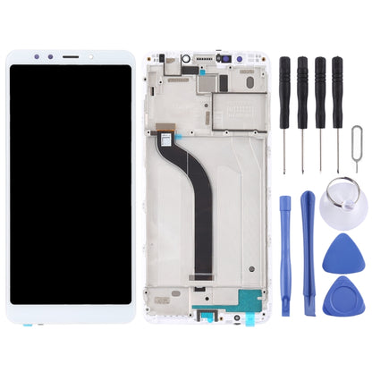 TFT LCD Screen for Xiaomi Redmi 5 Digitizer Full Assembly with Frame(White) - LCD Screen by buy2fix | Online Shopping UK | buy2fix