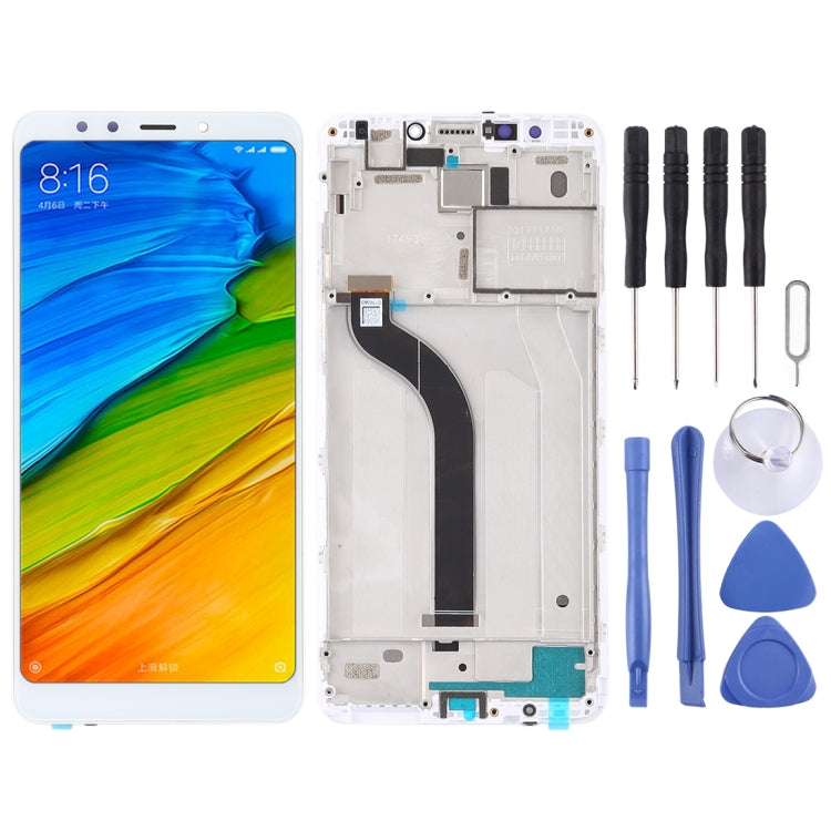 TFT LCD Screen for Xiaomi Redmi 5 Digitizer Full Assembly with Frame(White) - LCD Screen by buy2fix | Online Shopping UK | buy2fix