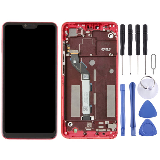 TFT LCD Screen for Xiaomi Mi 8 Lite Digitizer Full Assembly with Frame(Red) - LCD Screen by buy2fix | Online Shopping UK | buy2fix