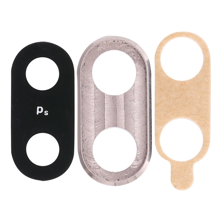 For Huawei Nova 3  10pcs Back Camera Bezel with Lens Cover & Adhesive (Silver) - Camera Series by buy2fix | Online Shopping UK | buy2fix