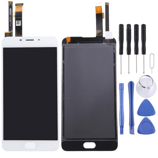 Für Meizu M3E / Meilan E Original LCD-Bildschirm und Digitizer Vollmontage (Weiß)