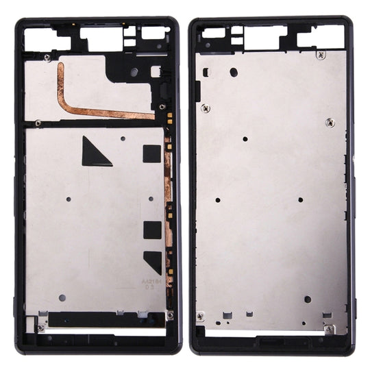 Single-SIM-Frontgehäuse LCD-Rahmenblende für Sony Xperia Z3 (Schwarz)