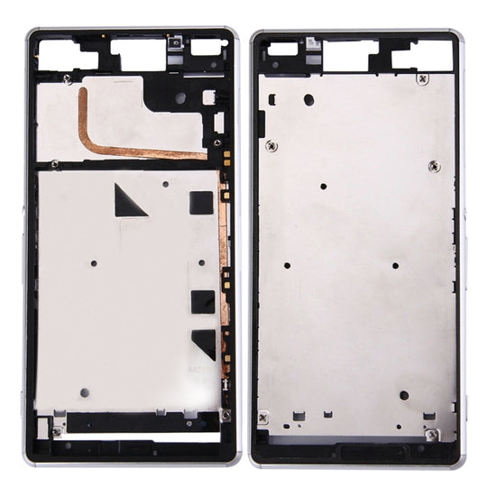 Single-SIM-Frontgehäuse LCD-Rahmenblende für Sony Xperia Z3 (Weiß)