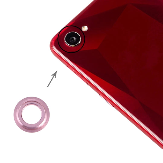 Couvercle d'objectif de caméra 10 PCS pour OPPO A3 / F7 (rose)