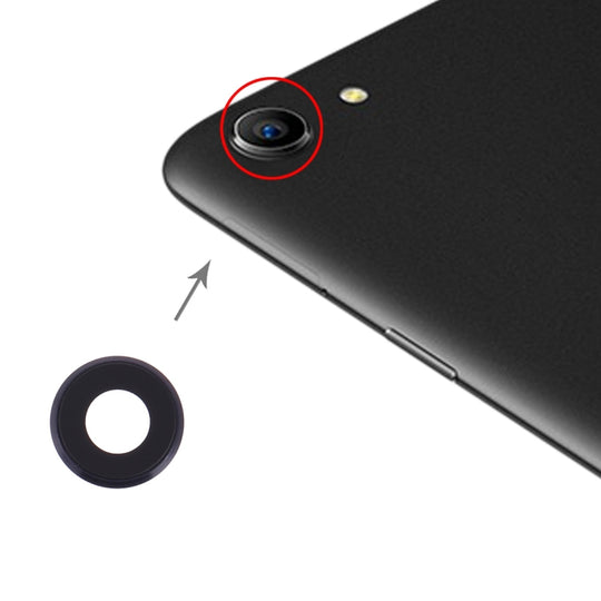 Couvercle d'objectif de caméra 10 PCS pour OPPO A83 / A1 (noir)